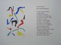 Einblattdruck Ursula Krechel, 42 x 32 cm 